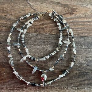 Elegant Multi-Layered Beaded handmade Necklace
